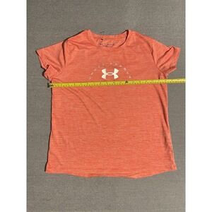 Under Armour Youth XL Orange Athletic Shirt Loose Fit Performance Training Tee
